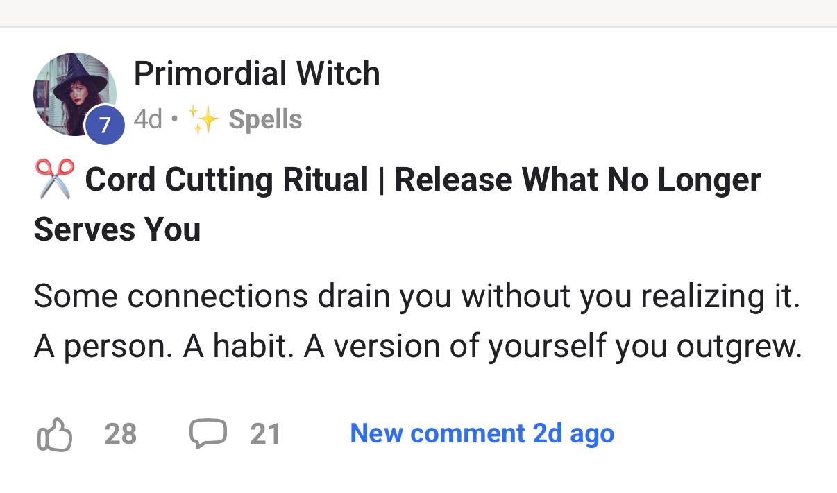 Cord Cutting Ritual post